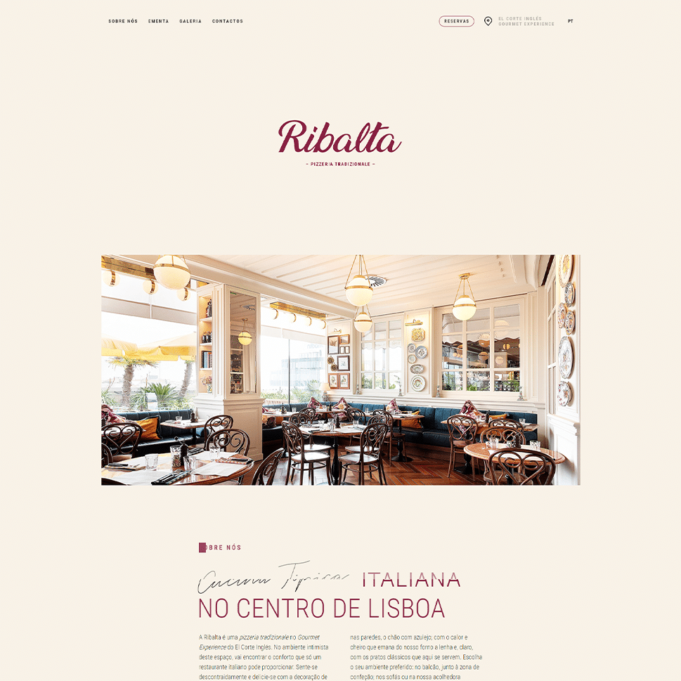 F&B; Website
