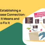 WordPress database error troubleshooting illustration